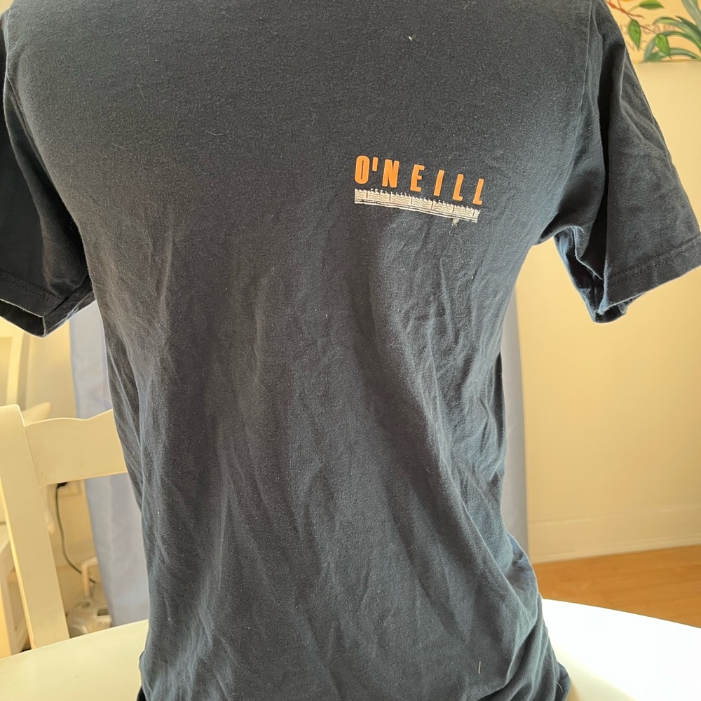 O'Neill Men's Navy Tee with Orange Logo